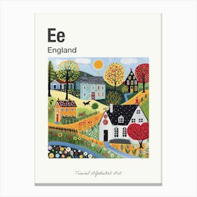 Kids Travel Alphabet  England 1 Canvas Print