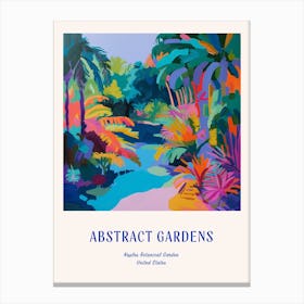 Colourful Gardens Naples Botanical Garden Usa 1 Blue Poster Canvas Print