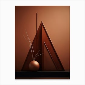 Minimalist Geometry Abstract Illustration 9 Canvas Print
