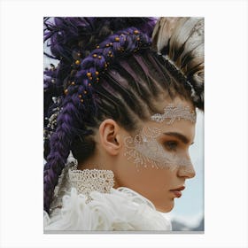 Feathered Hair Canvas Print