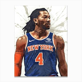 Derrick Rose New York Knicks 1 Canvas Print