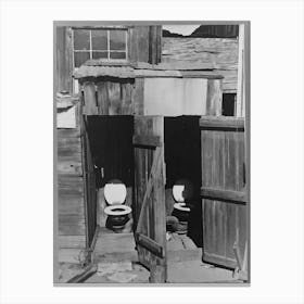 Toilets In Court Of Houses In Mexican Section, Cannery Workers As Well As Some Agricultural Workers And Unskilled Canvas Print
