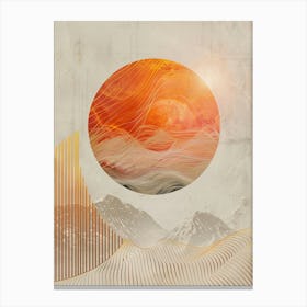 Sunrise Over The Mountains Canvas Print