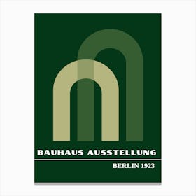 Bauhaus Green Exhibition 23 Canvas Print