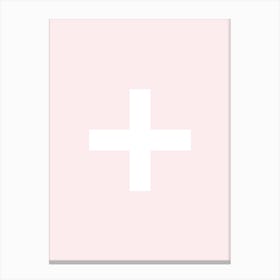 Pink Cross Canvas Print