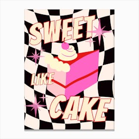 Sweet Cake Canvas Print