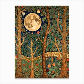 William Morris Moonlight In The Woods 72 Canvas Print