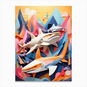 Sharks 2 Canvas Print