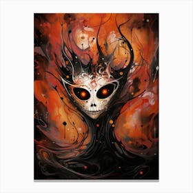 Spooky Halloween abstraction Canvas Print
