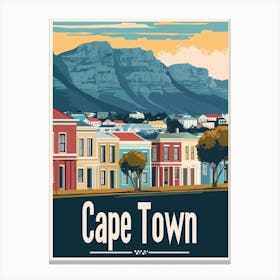 Aihrgdesign A Classic 1960s Travel Poster For Cape Town Canvas Print