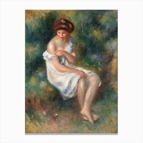 The Bather (1900), Pierre Auguste Renoir Canvas Print