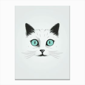 Cat'S Face Canvas Print
