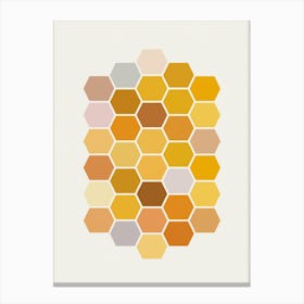 Honeycomb Pattern Canvas Print