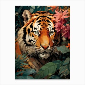 Tiger In The Jungle Canvas Print