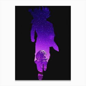 Anime Negative Space ― Future Trunks Canvas Print