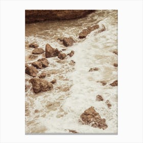 Foamy Waves Canvas Print