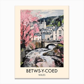 Betws Y Coed (Wales) Painting 2 Travel Poster Canvas Print