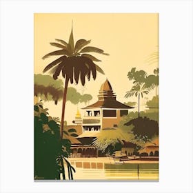 Hoi An Vietnam Rousseau Inspired Tropical Destination Canvas Print