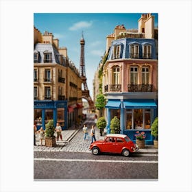 Paris Street Scene 3 Canvas Print