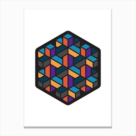 Impossible Hexagon Canvas Print