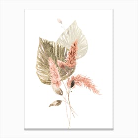 Pink Hibiscus 1 Canvas Print