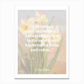 Artist Quote Mark Rothko Canvas Print