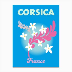 Corsica France Travel Print Canvas Print