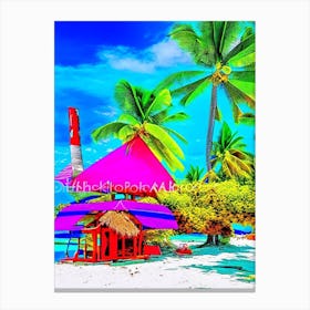 Malapascua Island Philippines Pop Art Photography Tropical Destination Canvas Print