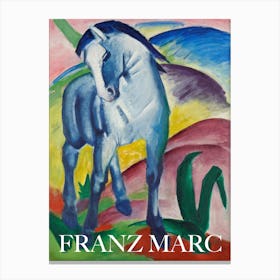 Franz Marc  Painting Blue Horse I Poster Painting Canvas Print