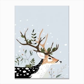 Christmas Deer 1 Canvas Print