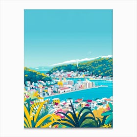 Nagasaki Japan 2 Colourful Illustration Canvas Print