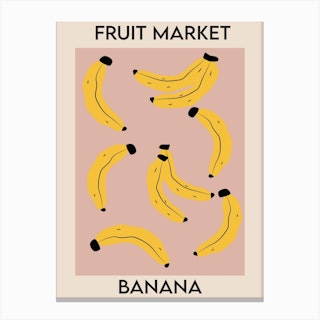Fruit Market Banana Canvas Print