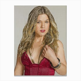 Kelly Clarkson Singer Canvas Print