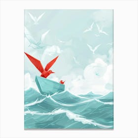 Origami Bird Canvas Print