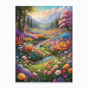 Valley Of Flowers 2 Canvas Print