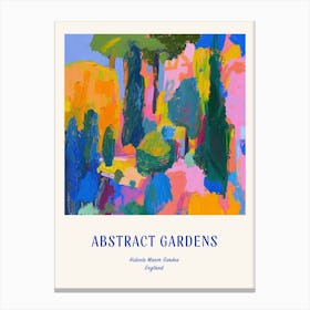 Colourful Gardens Hidcote Manor Garden United Kingdom 3 Blue Poster Canvas Print