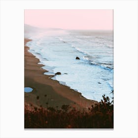 California Coast - Pacific Pastel Sunset Canvas Print