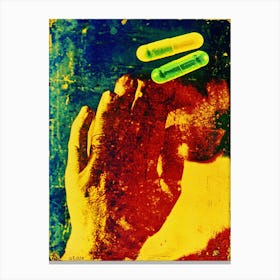 Pills In Hand Canvas Print