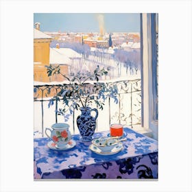 The Windowsill Of St Canvas Print