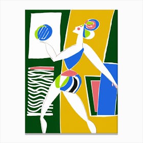 Beach Volleyball Canvas Print