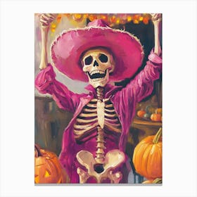 Day Of The Dead Skeleton 8 Canvas Print