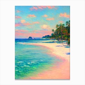 Boracay Beach Philippines Monet Style Canvas Print