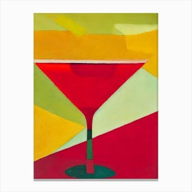 Tom Collins Paul Klee Inspired Abstract Cocktail Poster Canvas Print