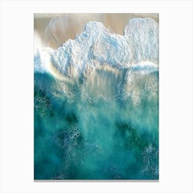 Aerial View Of A Beach 138 Canvas Print