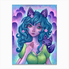 Foxy Girl Canvas Print