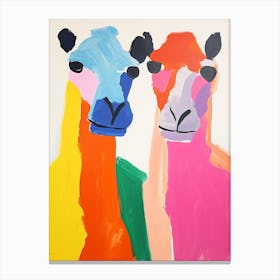 Colourful Kids Animal Art Camel 1 Canvas Print