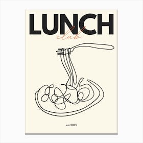 Lunch Club Canvas Print