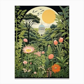New York Botanical Garden Usa Henri Rousseau Style 1 Canvas Print