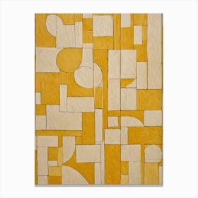 Yellow Pattern Canvas Print