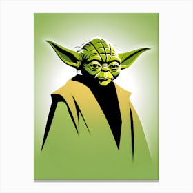 Yoda Graphic Canvas Print